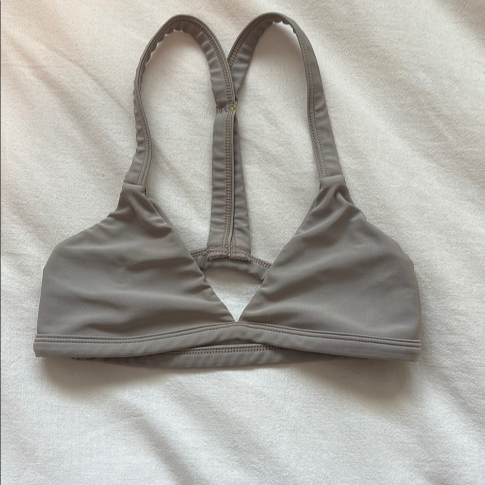 Mikoh Gray Bikini with Racerback and V-Neck